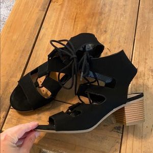 Black Low Summer Heel